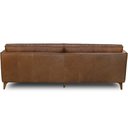 Ver imagem 6 de Sofá 3 Lugares para Sala de Estar Living 244cm Oásis T03 Couro Soft Mel - Lyam Decor