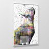 Quadro Buldogue Francês Grafite Colorido Moderno Urbano Decorativo - 1