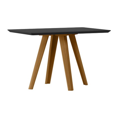 Mesa Mariah 120x80cm - Ypê/preto Newceval
