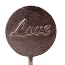 Ver imagem 2 de Escultura Love Prata com Base de Mármore 10,5x22x10,5 Cm