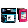 Cartucho de Tinta Hp Ink Advantage 664, Colorido - F6v28ab - 2