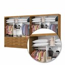 Ver imagem 6 de Closet Sevilha 6 Portas Casal Duplo 18 Gavetas Carioca Moveis