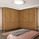 Ver imagem 1 de Closet Sevilha 6 Portas Casal Duplo 18 Gavetas Carioca Moveis
