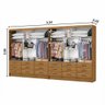 Closet Sevilha 6 Portas Casal Duplo 18 Gavetas Carioca Moveis - 7