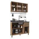 Ver imagem 2 de Cozinha Completa Dinamarca 6 Portas 2 Gavetas 6123.159 Castani/off White - Indékes