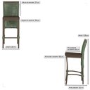 Ver imagem 2 de 8 Banqueta em Alumínio Roma Marrom Corda Náutica Tecido 9