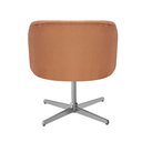 Ver imagem 4 de Poltrona Atenas Cadeira Giratória de Metal Sala, Recepção, Escritório - Veludo Terracota