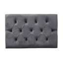 Ver imagem 1 de Cabeceira Box Shop Paris Solteiro 90cm Painel Em Suede Cinza