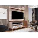 Ver imagem 1 de Painel Vivare 1,36 e Rack Malbec Wood Off White/Freijó - Giga