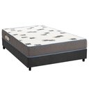 Ver imagem 1 de Conjunto Box Casal: Colchão Espuma Ortobom D33 Light Saúde + Base Crc Suede Gray (138x188)