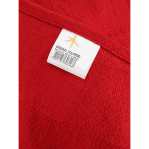 Kit 5 Pano de Prato Vermelho Pé de Galinha - 66cm X 38cm