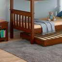 Ver imagem 7 de Cama Auxiliar Solteiro Madeira Maciça 715ea Castanho Acetinado Marjori