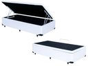 Ver imagem 3 de Cama Box Baú Solteiro Conforto Sintético Branco + Colchão Solteiro Conforto Espuma D33 Com EPS 28x88