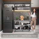 Ver imagem 3 de Armário de Cozinha Compacta 200cm Cinza Nice Madesa 01xa Cinza