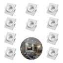 Ver imagem 1 de 10 Spot Quadrado 3w Embutir Sanca Direcionavel Mr11 Dicroica