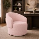 Ver imagem 5 de Poltrona Orgânica Maya Bouclê Rosê Sala Quarto Recepção