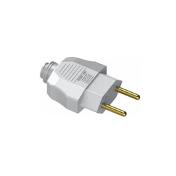 Kit com 10 Plugues 2 Pinos Macho 10a a 250 V Branco - Weg - 1