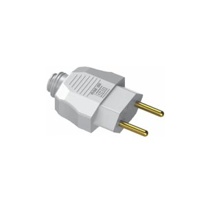 Kit com 10 Plugues 2 Pinos Macho 10a a 250 V Branco - Weg