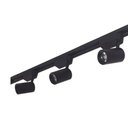 Ver imagem 1 de Kit Trilho 3 Spots 6w 6000k Preto +luxx