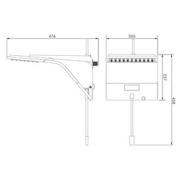 Chuveiro Zagonel Ducali Eletrônico Preto 127V - 3 Chuveiro Zagonel Ducali Eletrônico Preto 127V - 3
