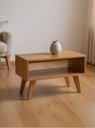Ver imagem 1 de Mesa de Centro Retro 60cm MDF Freijó - On Móveis