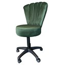 Ver imagem 1 de Cadeira Mocho Pétala Veludo Verde - In9 Decor