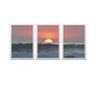 Conjunto Kit 3 Quadros Decorativos Mar ao Pôr Do Sol Los Quadros - 1