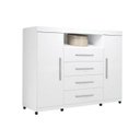 Ver imagem 1 de Cômoda de Quarto Master c/ 2 Portas 1 Nicho e 4 Gavetas Branco - Santos Andirá