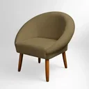 Ver imagem 1 de Poltrona Decorativa para Sala de Jantar Tecido Veludo Premium Estrutura Resistente Pés Palito