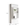 Cama Solteiro Articulada Branca de Parede Multifuncional com Prateleiras de Mdf - 7