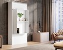 Ver imagem 2 de Cama Solteiro Articulada Branca de Parede Multifuncional com Prateleiras de Mdf