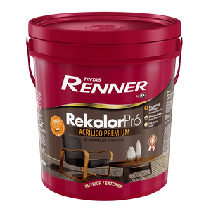 Tinta Rekolor Pró Fosco 18L Branco Renner Unico