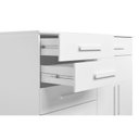 Ver imagem 4 de Cômoda 8 Gavetas 2 Portas com Cabideiro Verona