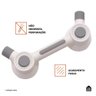 Barra de Apoio e Segurança com Ventosa 32 Cm Jamari Pingoo.casa - Branco - 5
