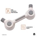 Ver imagem 5 de Barra de Apoio e Segurança com Ventosa 32 Cm Jamari Pingoo.casa - Branco