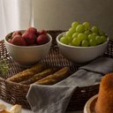 Ver imagem 2 de 6 Bowls de Porcelana Lyor 330ml Sobremesa Fruta Petisco Tigelas Brancas 12,5x6,5cm Clean