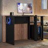 Mesa Gamer Slim Preto Fosco Peternella Móveis - 1
