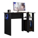 Ver imagem 3 de Mesa Gamer Slim Preto Fosco Peternella Móveis