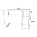 Ver imagem 2 de Mesa Gamer Slim Preto Fosco Peternella Móveis