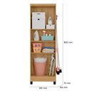 Ver imagem 6 de Armário Multiuso 2 Portas Freijo 2 Prateleiras MDF 61cm Qmovi