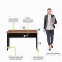 Ver imagem 3 de Escrivaninha Mesa de Escritório 120cm Multimóveis CR25312 