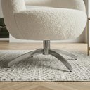 Ver imagem 6 de Poltrona Decorativa Topazio Base Giratoria Boucle Tce 1010 Moll