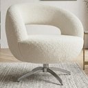Ver imagem 2 de Poltrona Decorativa Topazio Base Giratoria Boucle Tce 1010 Moll