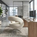 Ver mais imagens de Poltrona Decorativa Topazio Base Giratoria Boucle Tce 1010 Moll