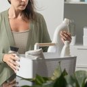 Ver imagem 7 de Kit Lavandeira Flow com 02 Dispenser de Sabão 2,3 L + 01 Borrifador + 01 Rodo + 01 Cesto Branco ou