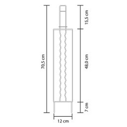 GRELHA PARA LINGUIÇA 12X48CM GRILAZER GAÚCHO GRILL - 3 GRELHA PARA LINGUIÇA 12X48CM GRILAZER GAÚCHO GRILL - 3