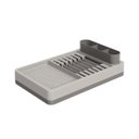 Ver imagem 1 de Escorredor De Louças Pratos Flat 3 Em 1 Com Bandeja Cinza