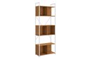Ver imagem 1 de Estante Alta para Livros Estilo Industrial Kappesberg LI014 Cor Canela Branco
