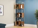 Ver imagem 2 de Estante Alta para Livros Estilo Industrial Kappesberg LI014 Cor Canela Branco