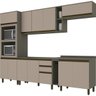 Cozinha Completa 7 Peças 12 Portas 100% MDF Aurora Espresso Móveis - 3